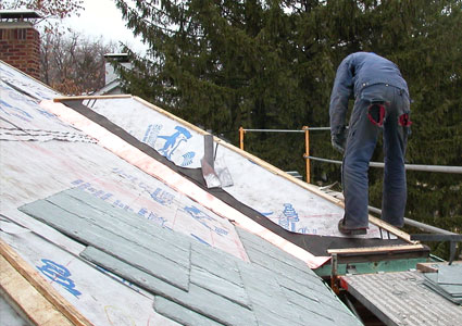 Sharkskin Applications under Slate Roofs